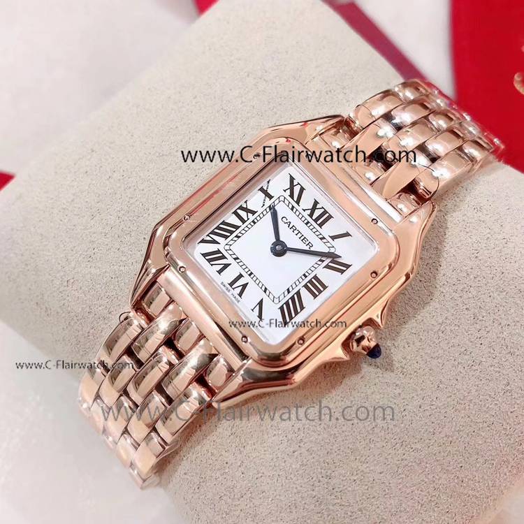 2019 Fake Cartier Panthere de All Rose Gold Watch Swiss Quartz